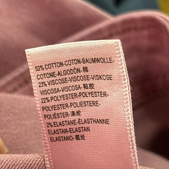 We The Free Women's Pants Sz 30 Red Maroon Bootcut Jeans Front V Side Zip Y2K - Picture 13 of 13